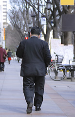 Image showing Obese businessman