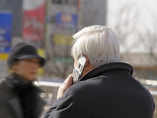 Image showing Old businessman