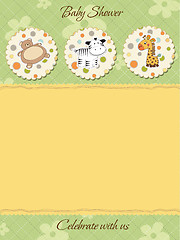 Image showing cute baby shower card