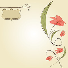 Image showing romantic flowers background