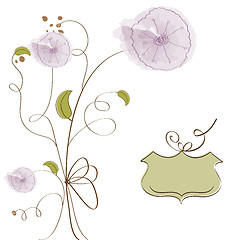 Image showing romantic flowers background