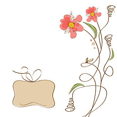 Image showing romantic flowers background