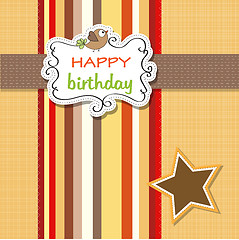 Image showing birthday greeting card template