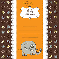 Image showing romantic baby announcement card