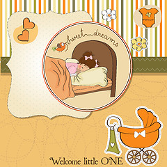 Image showing new baby girl arrived