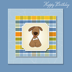Image showing birthday card with dog