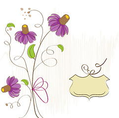 Image showing romantic flowers background