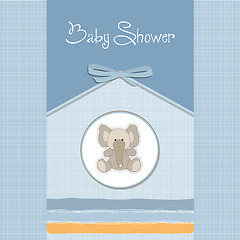 Image showing romantic baby announcement card