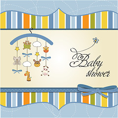 Image showing welcome baby announcement card