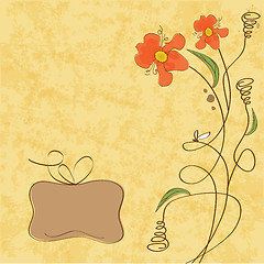 Image showing romantic flowers background