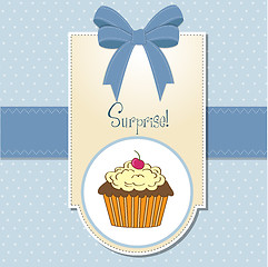 Image showing Birthday cupcake