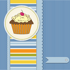 Image showing Birthday cupcake