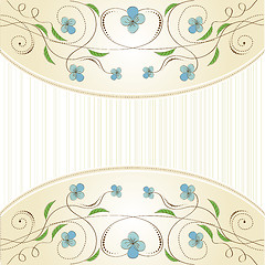 Image showing seamless pattern background with flowers