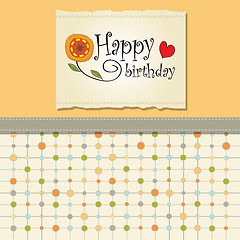 Image showing birthday greeting card template