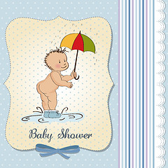 Image showing new baby announcement card