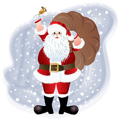 Image showing Santa Claus, greeting card design