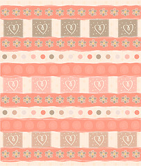 Image showing Beautiful and vintage seamless background