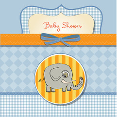 Image showing romantic baby announcement card