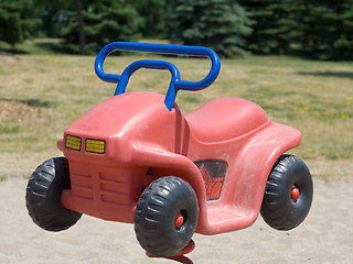 Image showing Child's playground car