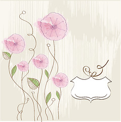 Image showing romantic flowers background