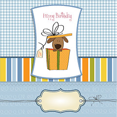 Image showing funny birthday card with dog