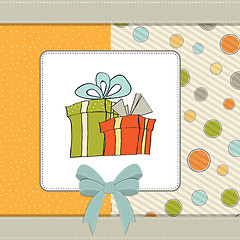 Image showing birthday card with gift box