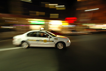 Image showing cab in motion