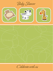 Image showing cute baby shower card