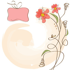 Image showing romantic flowers background