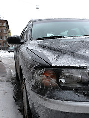 Image showing Modern Car In Ice