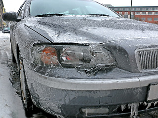 Image showing Modern Car In Ice