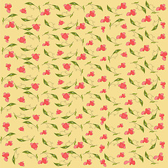 Image showing vintage vector floral background