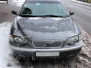 Image showing Modern Car In Ice