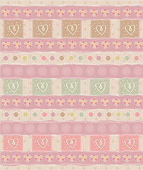 Image showing Beautiful and vintage seamless background