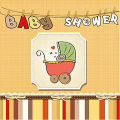 Image showing new baby announcement card