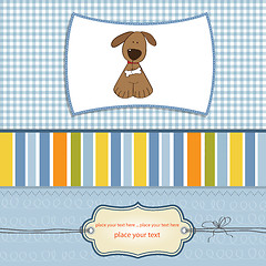 Image showing greeting card with small dog