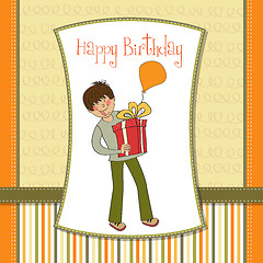 Image showing birthday card with boy