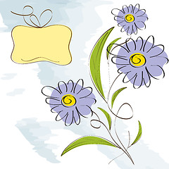 Image showing delicate floral background