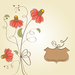 Image showing romantic flowers background