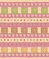 Image showing Beautiful and vintage seamless background