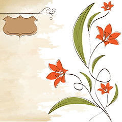 Image showing romantic flowers background