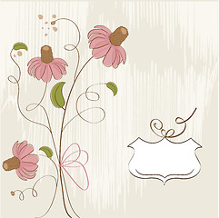 Image showing romantic flowers background