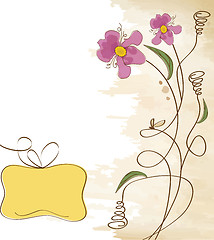 Image showing romantic flowers background