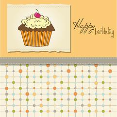 Image showing Birthday cupcake