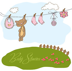 Image showing Baby shower invitation card