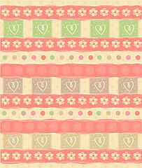 Image showing Beautiful and vintage seamless background