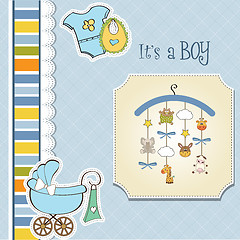 Image showing welcome baby announcement card