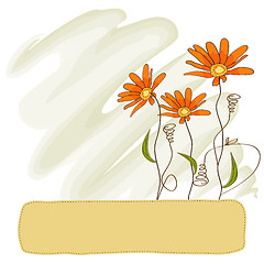 Image showing vector floral background