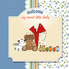 Image showing birthday greeting card with presents