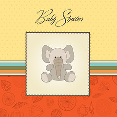 Image showing romantic baby announcement card